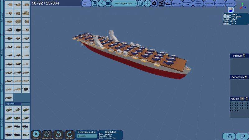 USS langely 1942