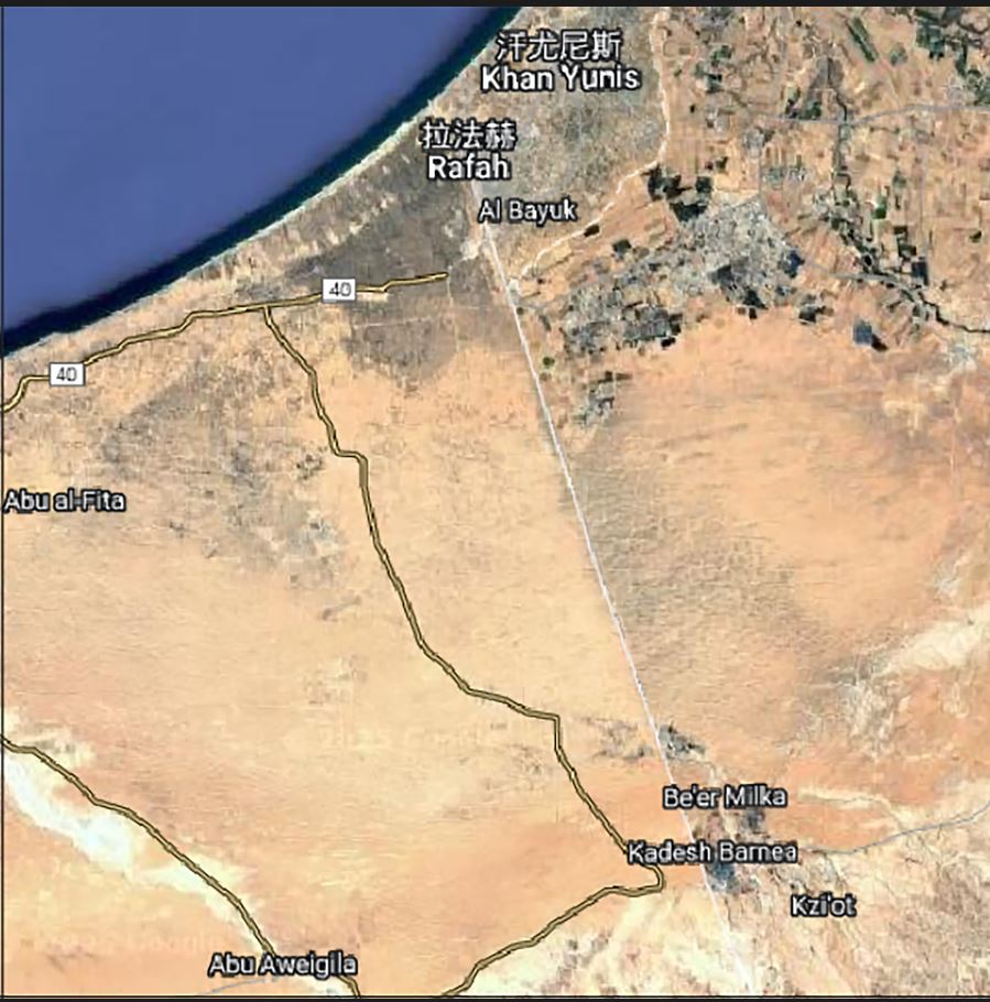 North of Sinai (Shamal Sinaʾ) Map