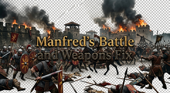 Manfred's Weapons, Armours and Battles Fix