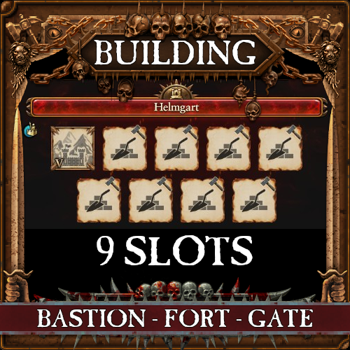 Building Slots Extended - Bastions, Forts & Gates - 9 Slots