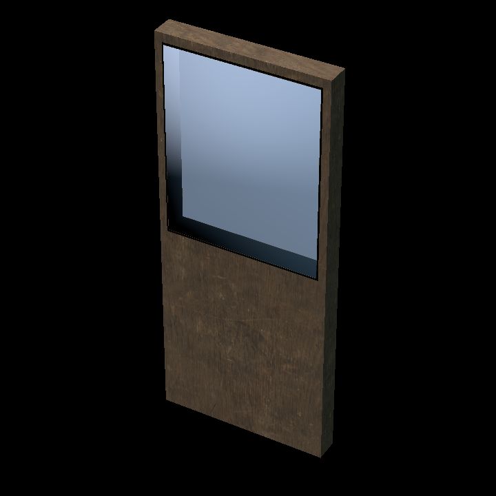 Wood + glass wall 2 - higher 