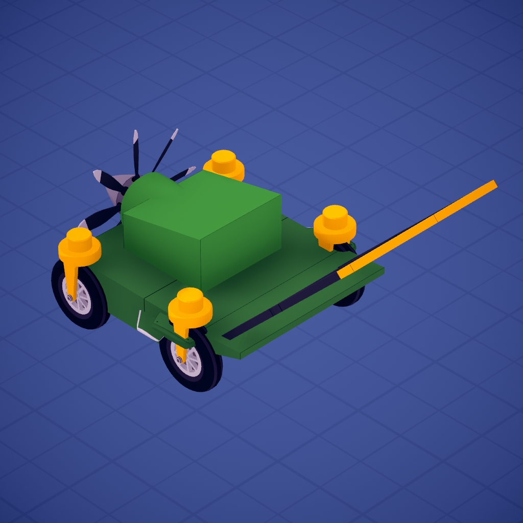 FLYING LAWN MOWER