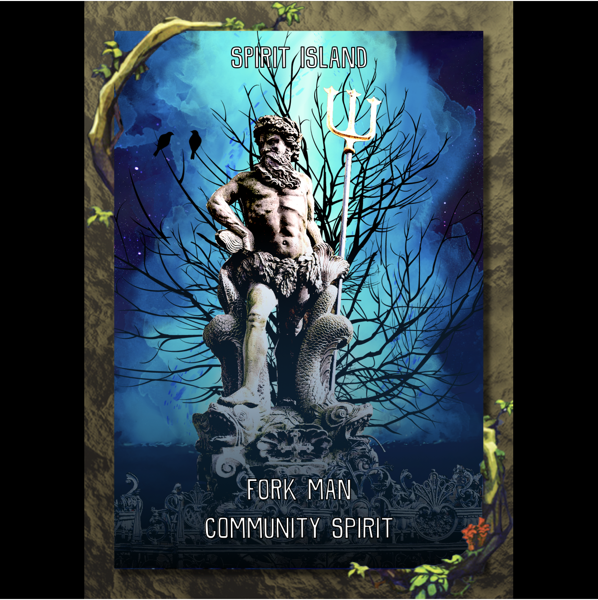 Fork Man – Community Spirit for Spirit Island [by MJ & iakona]