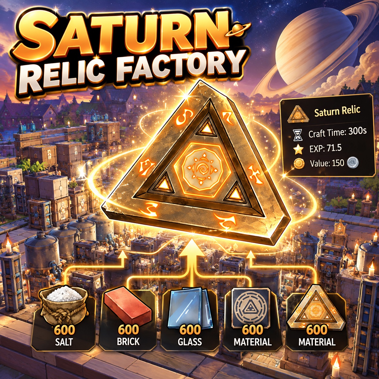 🔺 SATURN RELIC FACTORY