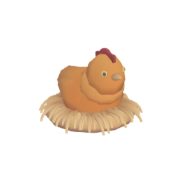 Chicken in nest