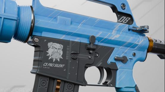 M4A1-S | Angry dog | Blue