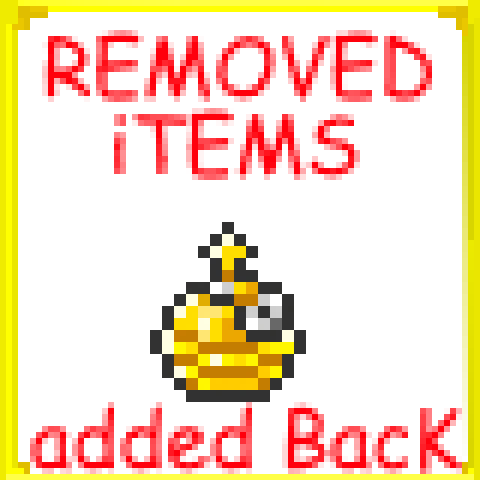Removed Items Added Back Remake – tModLoader Mod