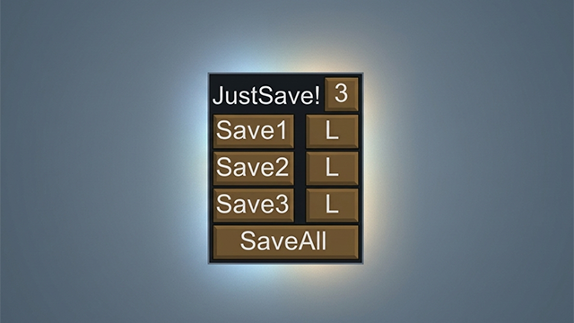 JustSaveButton mod preview for RimWorld