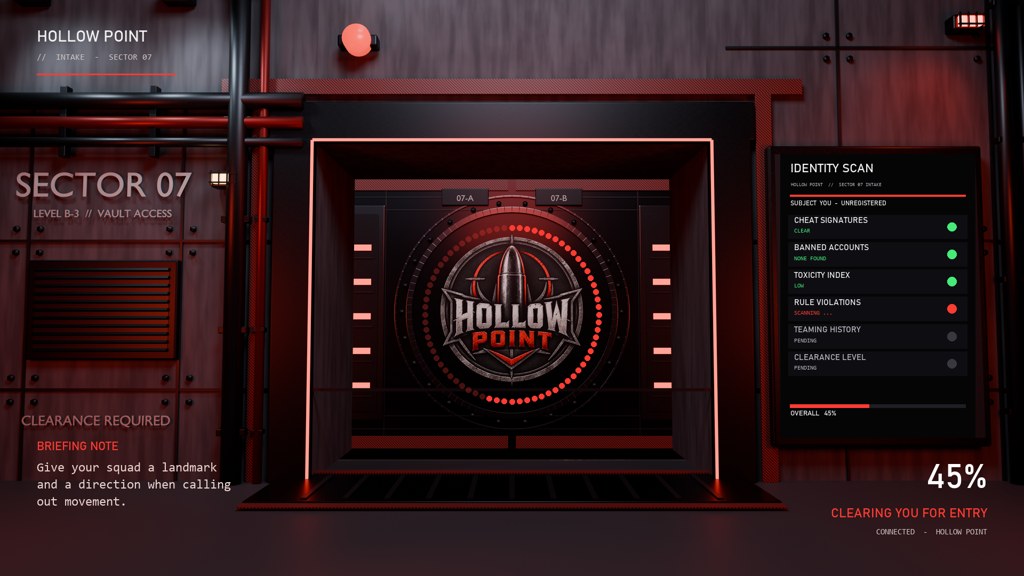 Hollow Point Loading Screen