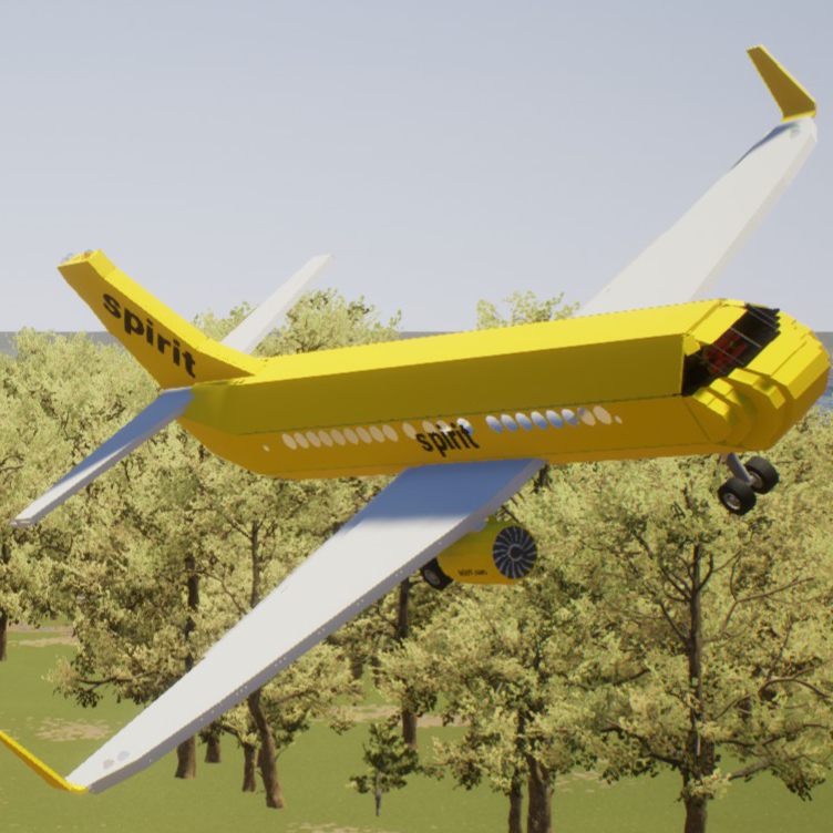 Softbody AIR LINER Airbus A320 NEO Spirit Airlines