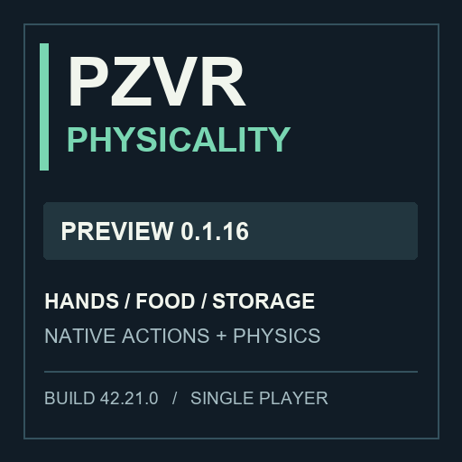 PZVR Physicality experimental preview 0.1.19