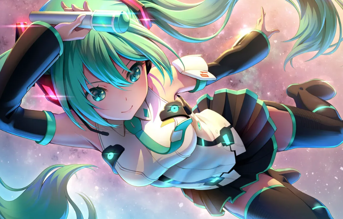R-18 Hatsune Miku (Vocaloid) animated Glow Adrenaline 2
