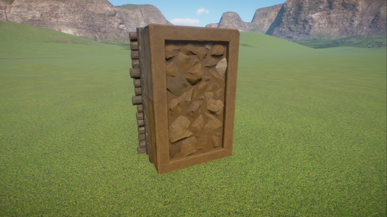 Custom Narrow rock wall piece