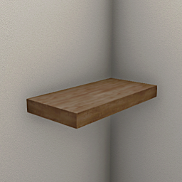 Wooden shelf module 50 cm