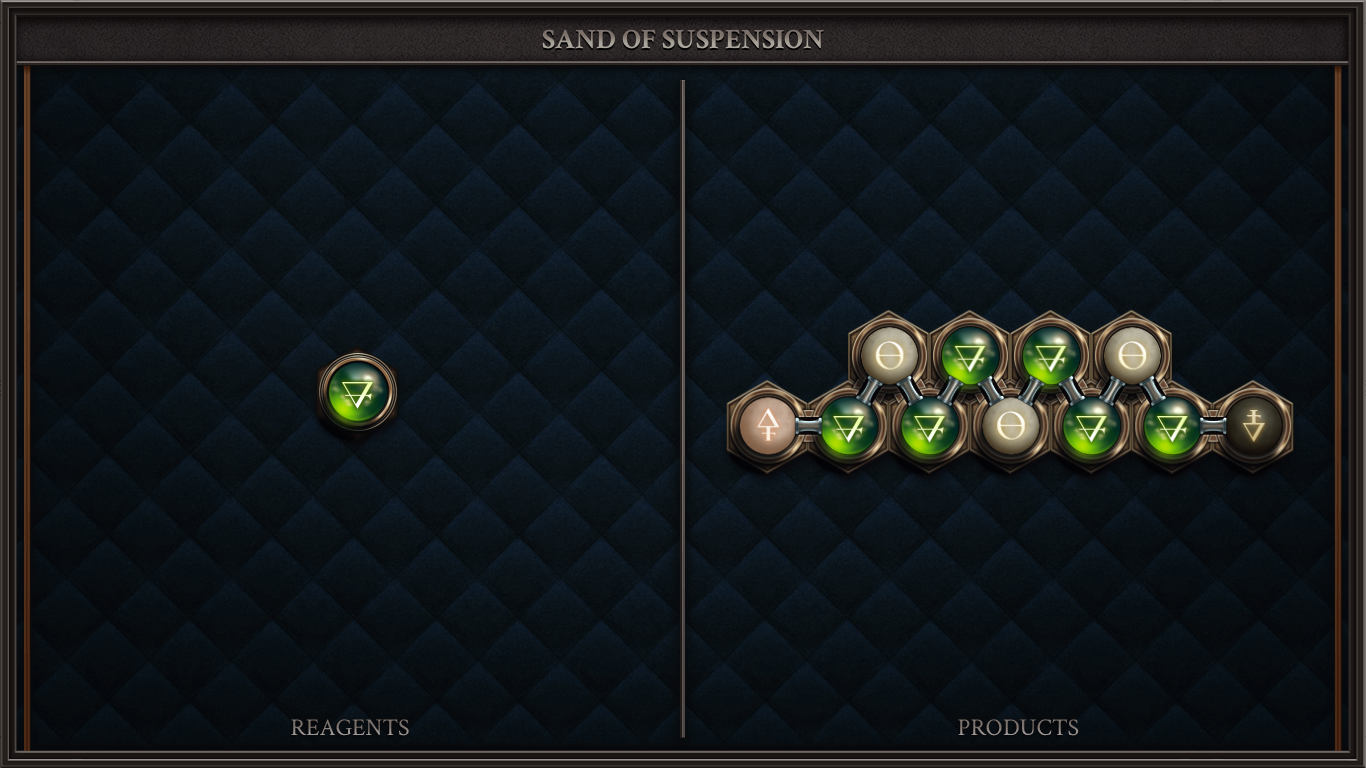 SAND OF SUSPENSION