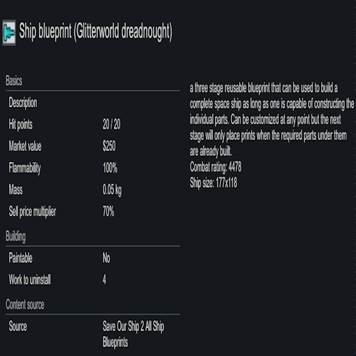 Save Our Ship 2 All Ship Blueprints