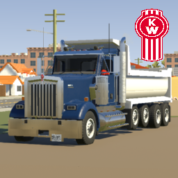 2023 Kenworth W900 Day-Cab Quad-Axle Dump Truck