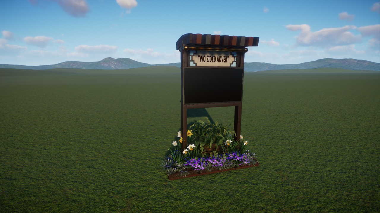 Brown Hill 2 Sided Advert Kiosk
