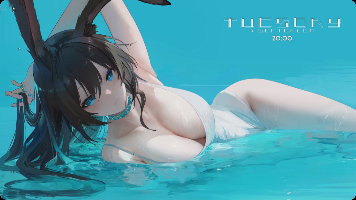 Anime Chill in the Pool