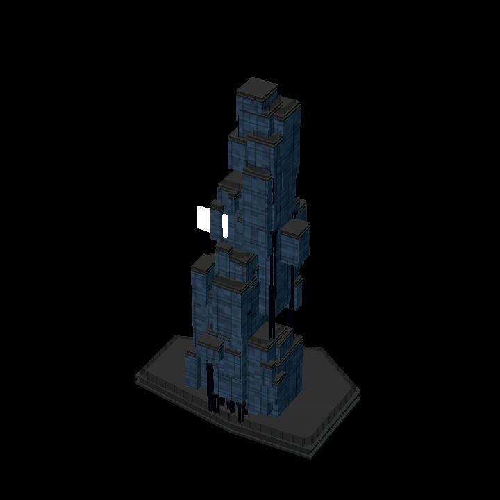 Low Poly Scifi Towers A 1 