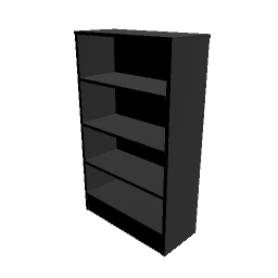 Black Painted Medium Height Shelf