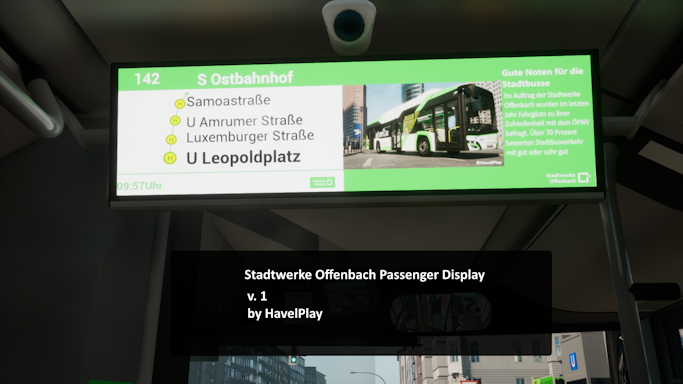 Stadtwerke Offenbach Passenger Display