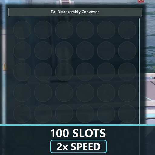 Pal Disassembly Conveyor - 100 Slots - 2x Processing preview