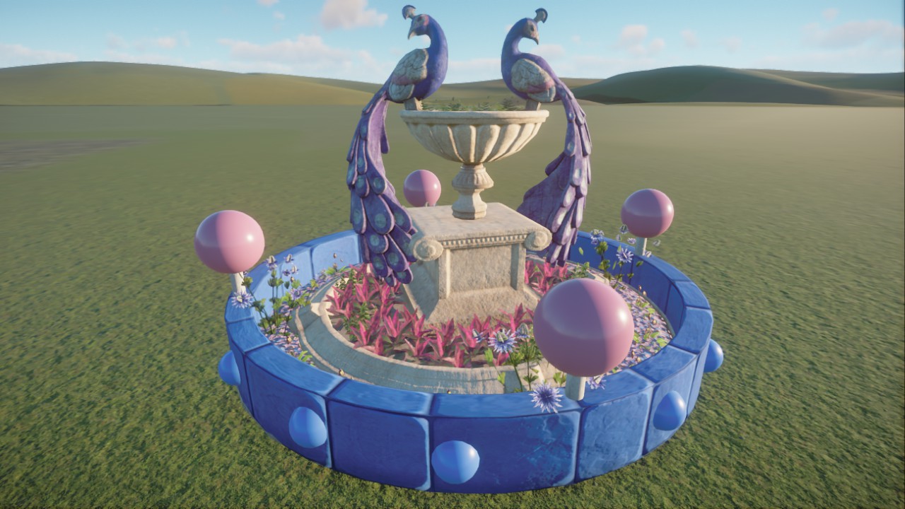Lollipop Garden Water Feature