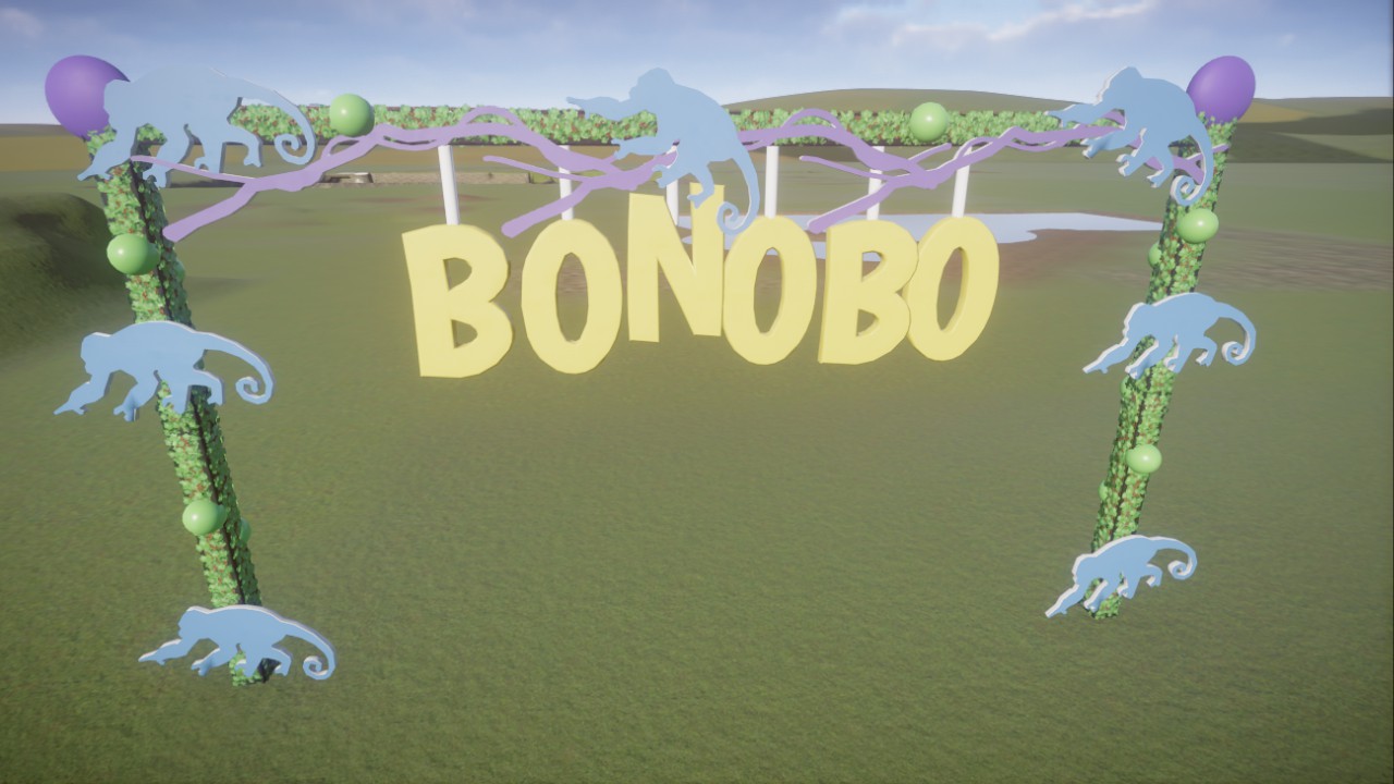 Bonobo Entrance Sign