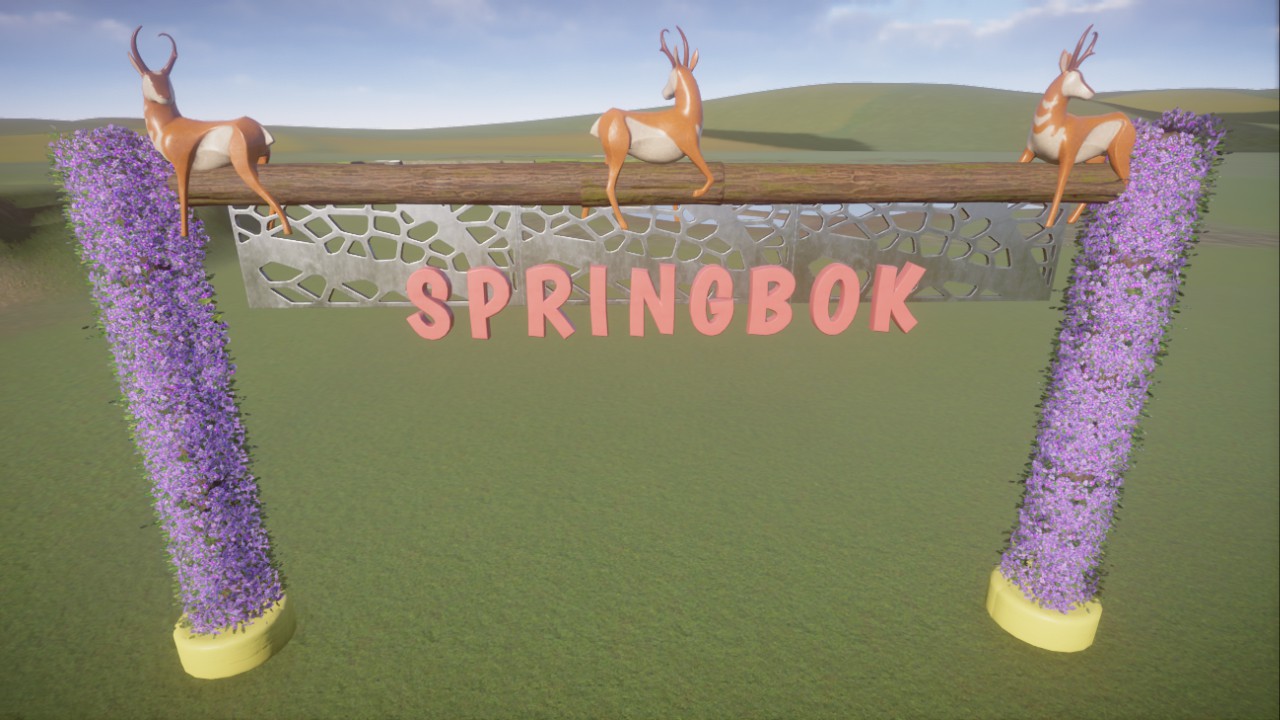 Springbok Entrance Sign