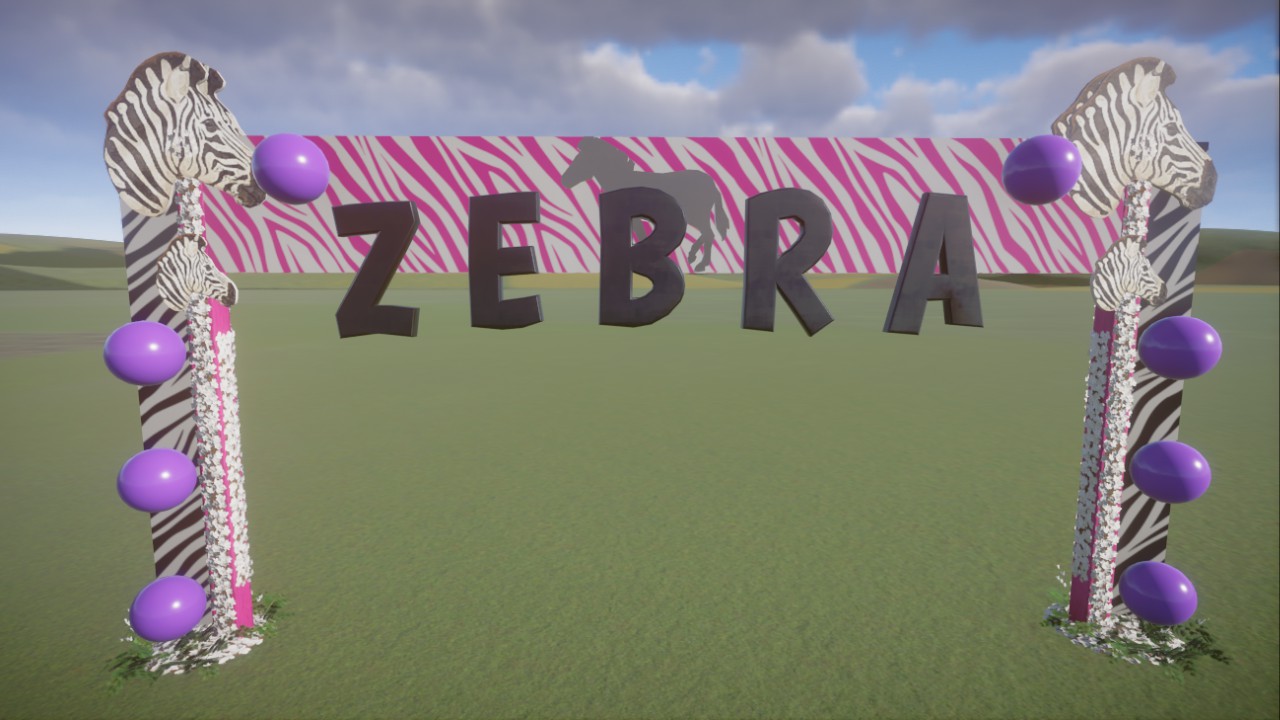 Plains Zebra Entrance Sign
