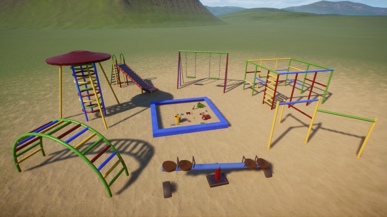 playground 8 pieces, Spielplatz 8 Teile