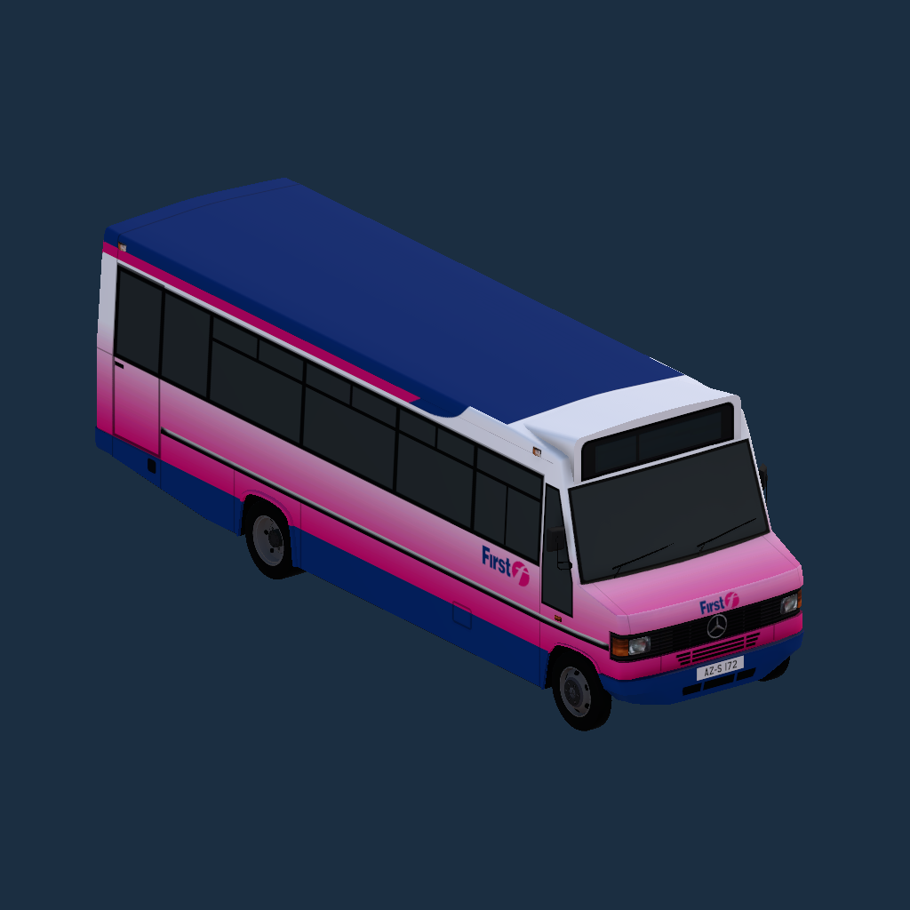 Mercedes-Benz O811D Plaxton Beaver 1 8.5m First Barbie 2 Branded