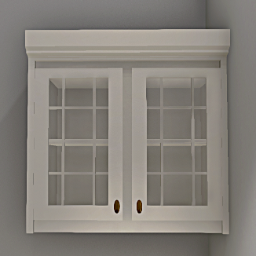 Maison Kitchen hanging glass cabinet with shelf 100 cm
