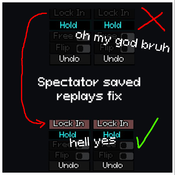 Spectator saved replays fix