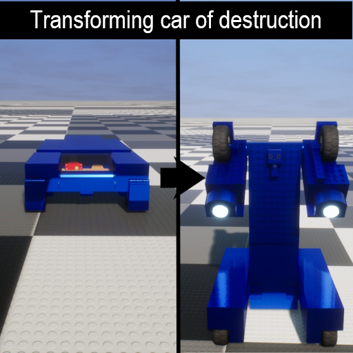 Transforming car of destruction