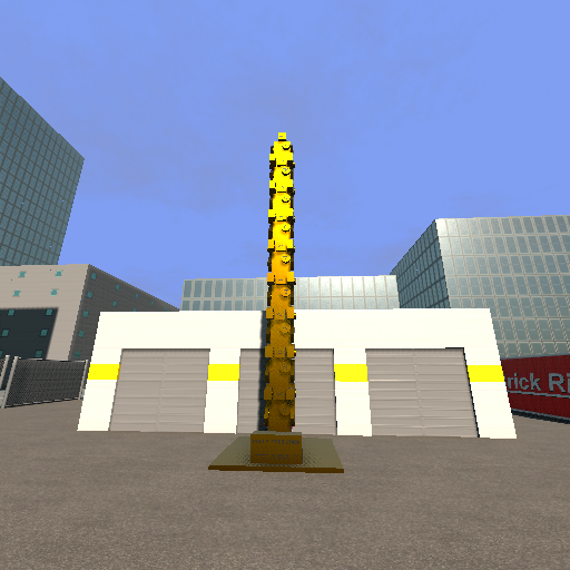 Nonuple bob stack statue