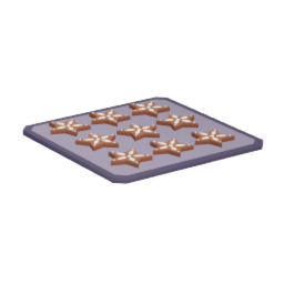 Tray of Gingerbread Cookies Stars