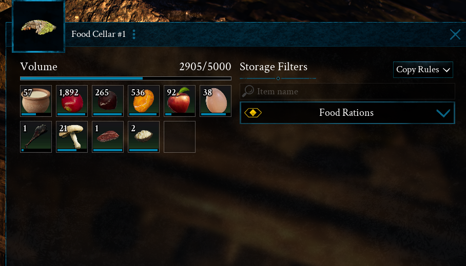 Food Cellar Storage 5k