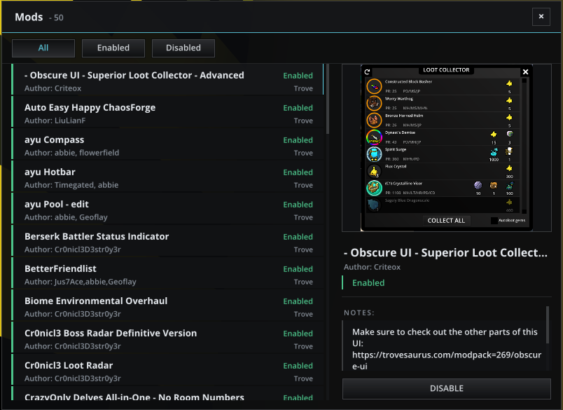 Zakros UI - Modloader