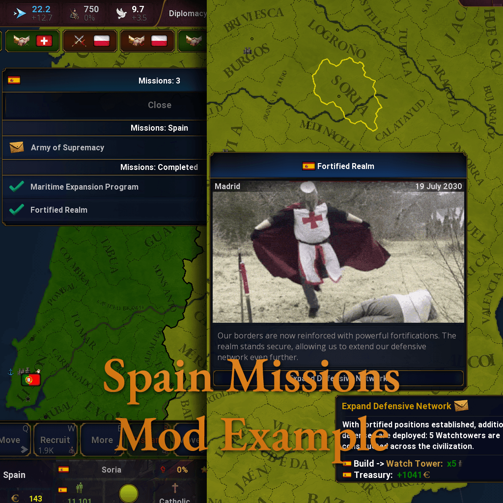 Spain Missions - Mod Example