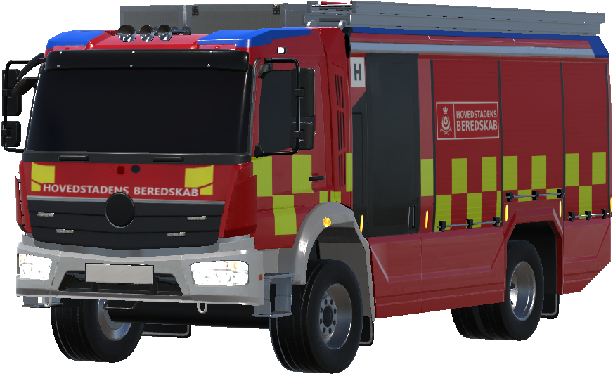 Danish/Dansk Fire engine "Hovedbrandstationens Sprøjte"