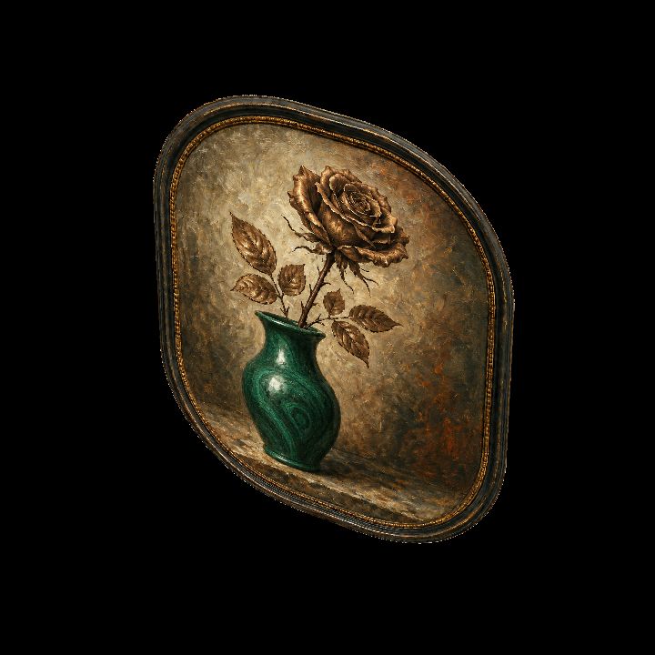 Painting, Bronze Rose {2D}