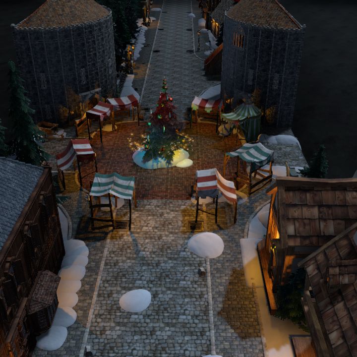 Cristmas streets map