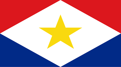 The flag of Saba