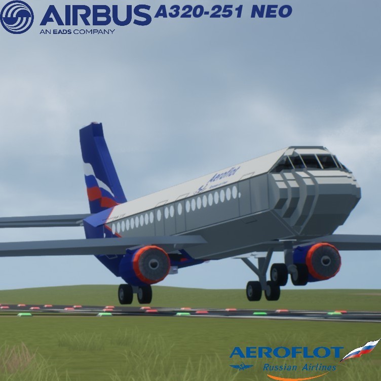 Softbody AIR LINER Airbus A320-251 NEO Aeroflot Russian Airlines