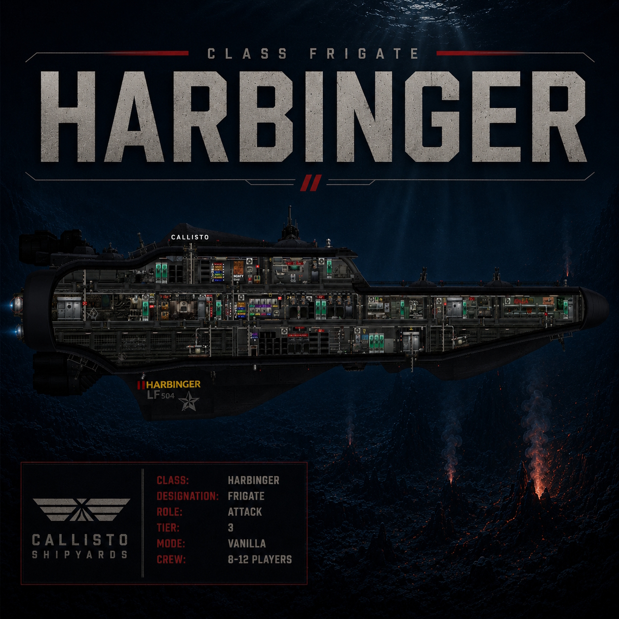 Harbinger Class Frigate – Barotrauma Mod