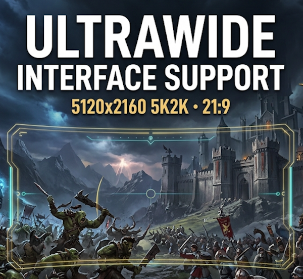 UltraWide Interface Support (5120x2160 / 21:9 / 5K2K)