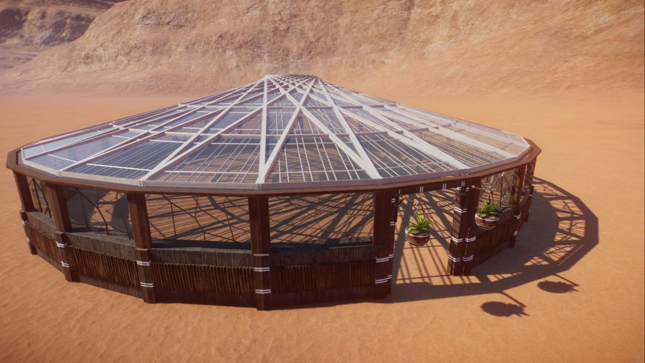 A medium sized basic dome (non-furnished)