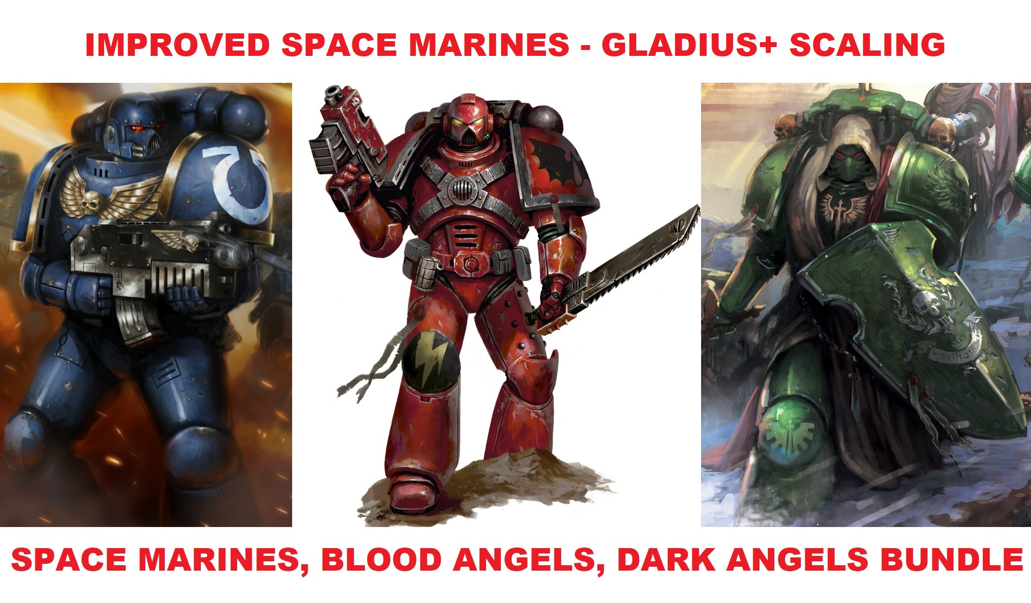 Improved Space Marines - Gladius+ Unit Size Scaling